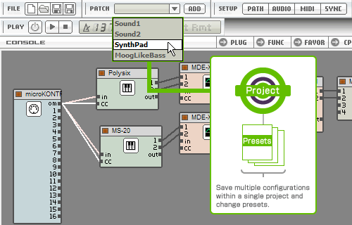 patch preset function